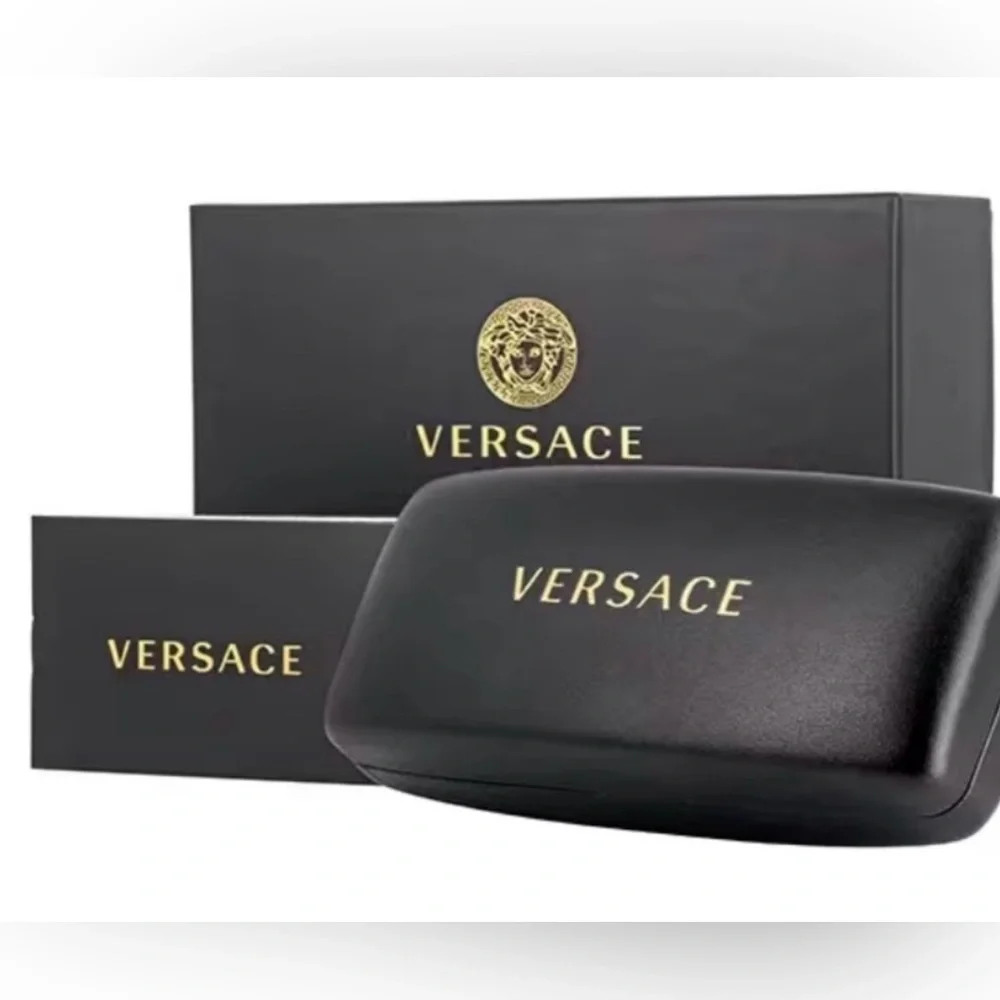 Versace Gold Medusa Head Butterfly Sunglasses, Plum Lens, 56/18/140 - Picture 4 of 16